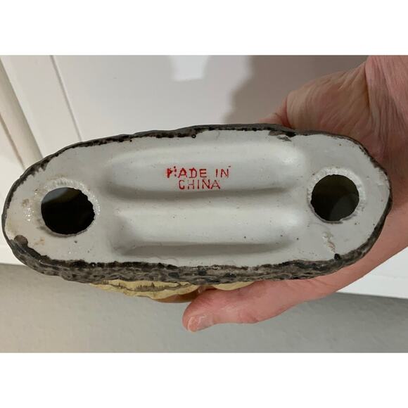 Vtg Native American Indian Woman Man Papoose Dog Ceramic Figurine Statue ￼ - Picture 8 of 9